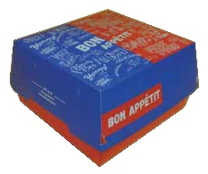 Cardboard food box packaging for fast food and snacks