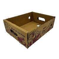 corrugated cardboard fruit box and vegetable box