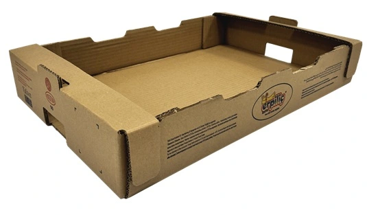 Cardboard meat and chicken box for storage or transport
