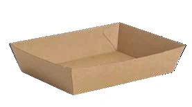 disposable cardboard partition tray made from craft paper
