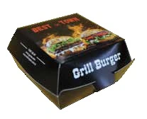 Strong cardboard food box ideal for hot meals